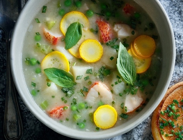 Lobster and Pea Chowder