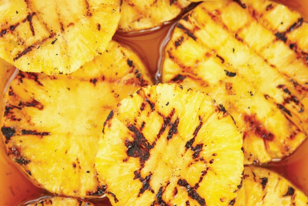Grilled Pineapple with Coconut Milk