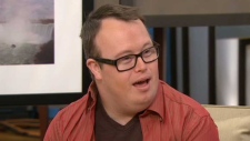 Actor Nick Herd talked about Judith Thompson's new play "RARE," on Canada AM. The play showcased nine actors who live with Down syndrome. July 31, 2012.
